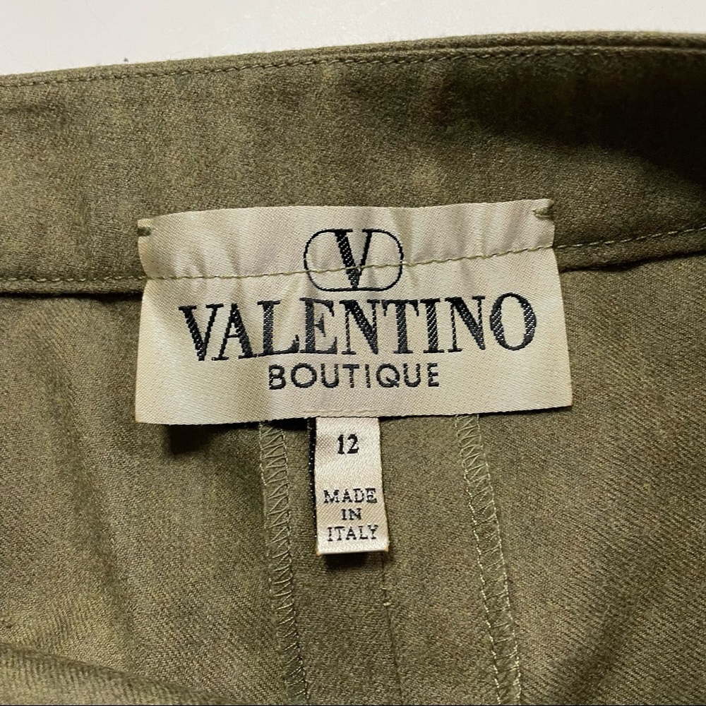 Valentino Boutique Authentic Designer High Rise High Waist Trouser Pants Size 12 - Picture 3 of 8